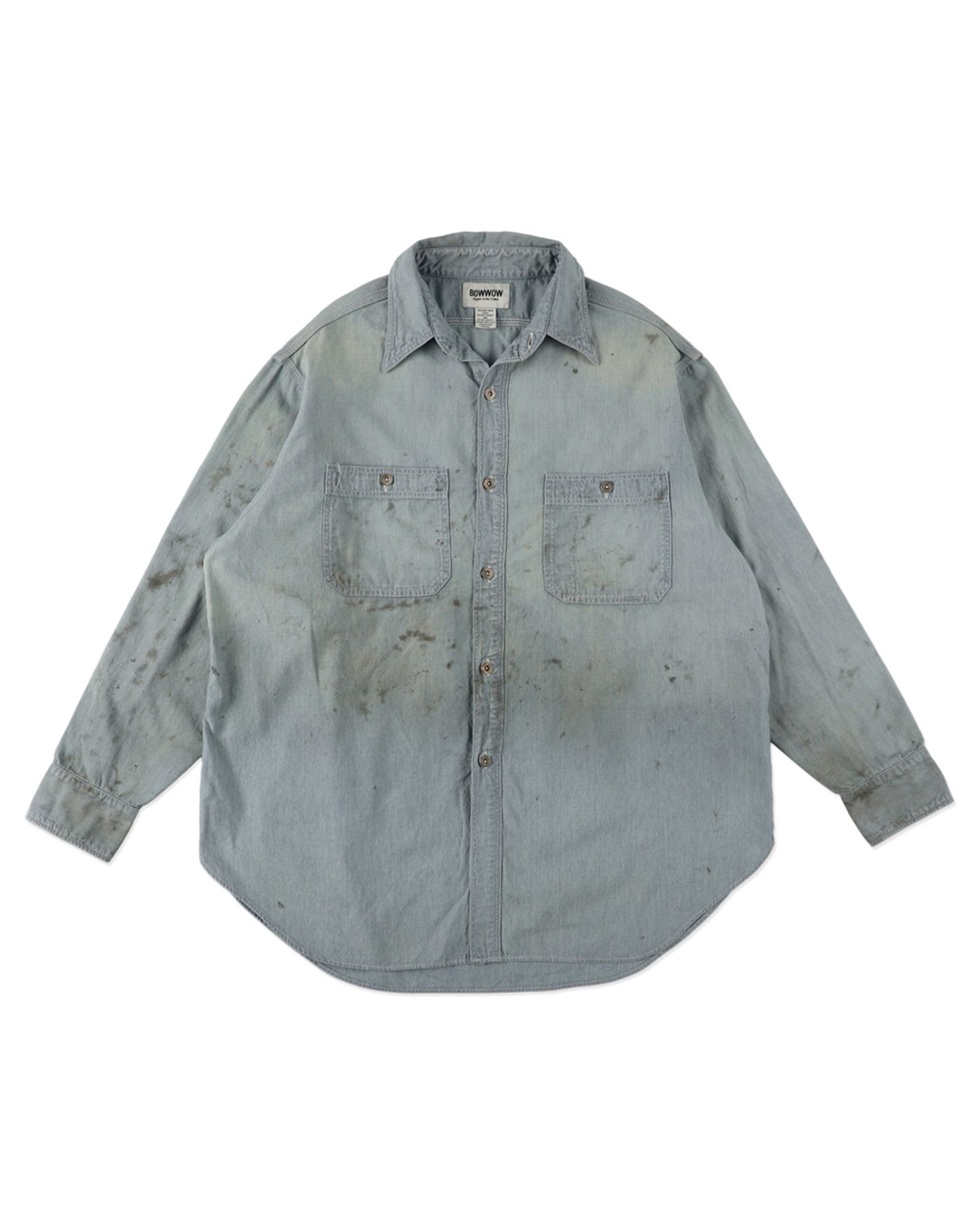 BOW WOW 26FW METAL BUTTON CHAMBRAY SHIRT(BWU-MBCS) INDIGO☆9月26日(土)発売！