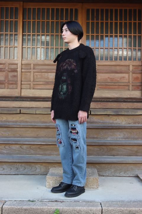 doublet ANIMAL EMBROIDERY PULLOVER(21AW33KN55) style.2021.10.3