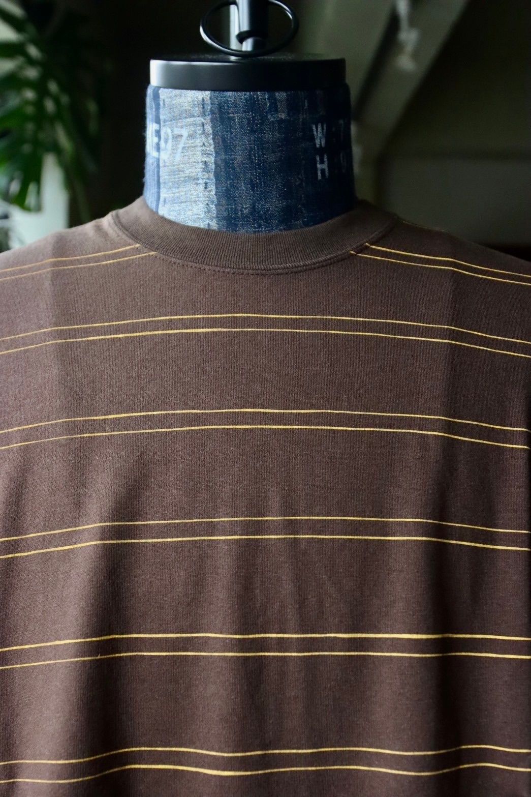 S.F.C 24SS エスエフシー DOUBLE WIDE SIDE STRIPE TEE(SFCSS24CS11)Brown×Yellow