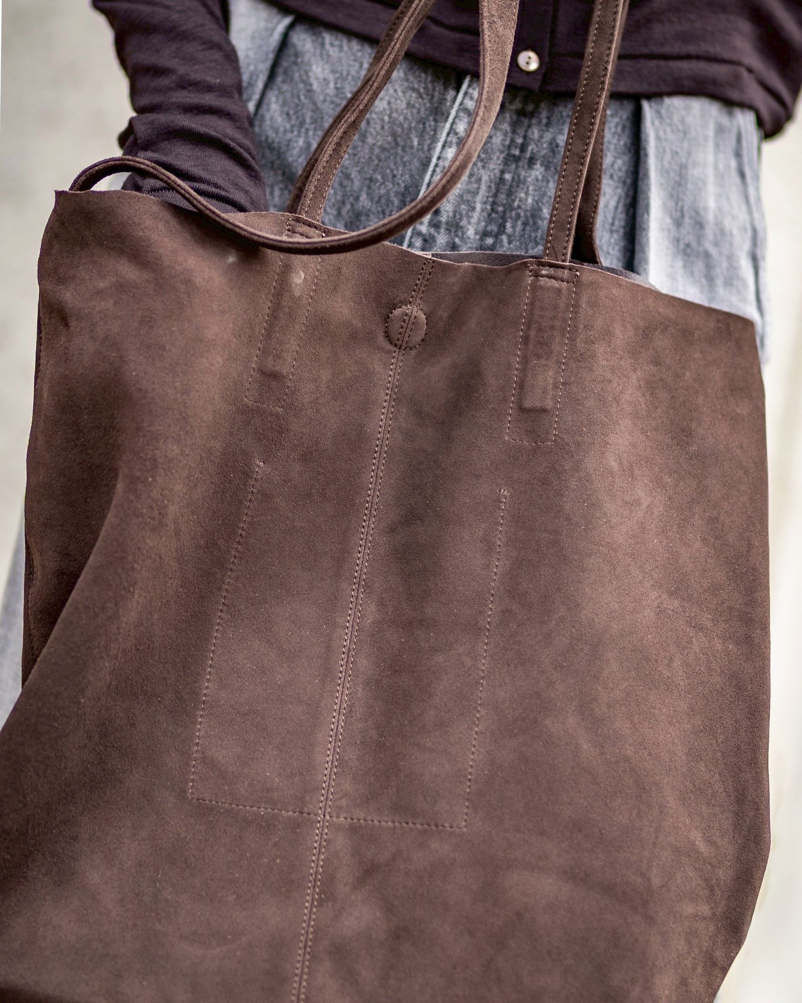 Morphee / モルフェトートバッグ 3WAY LARGE TOTE(L SIZE)SUEDE [DARK CHOCO]☆新作発売！