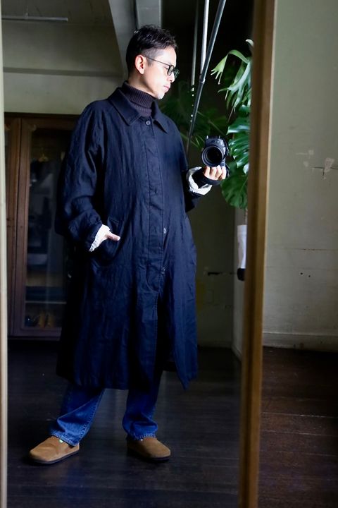 COMME des GARCONS HOMME ウールサージ縮絨コートスタイル2024.10.10.