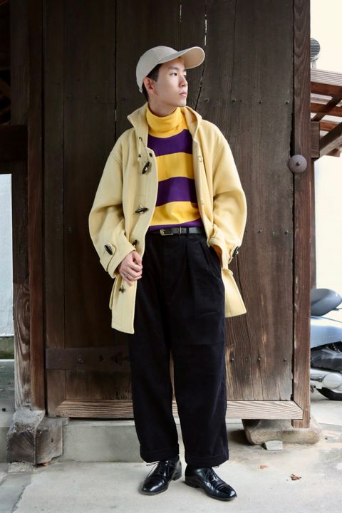 TapWater タップウォーター 23AW Tasmania Double Melton Short Duffleスタイル
