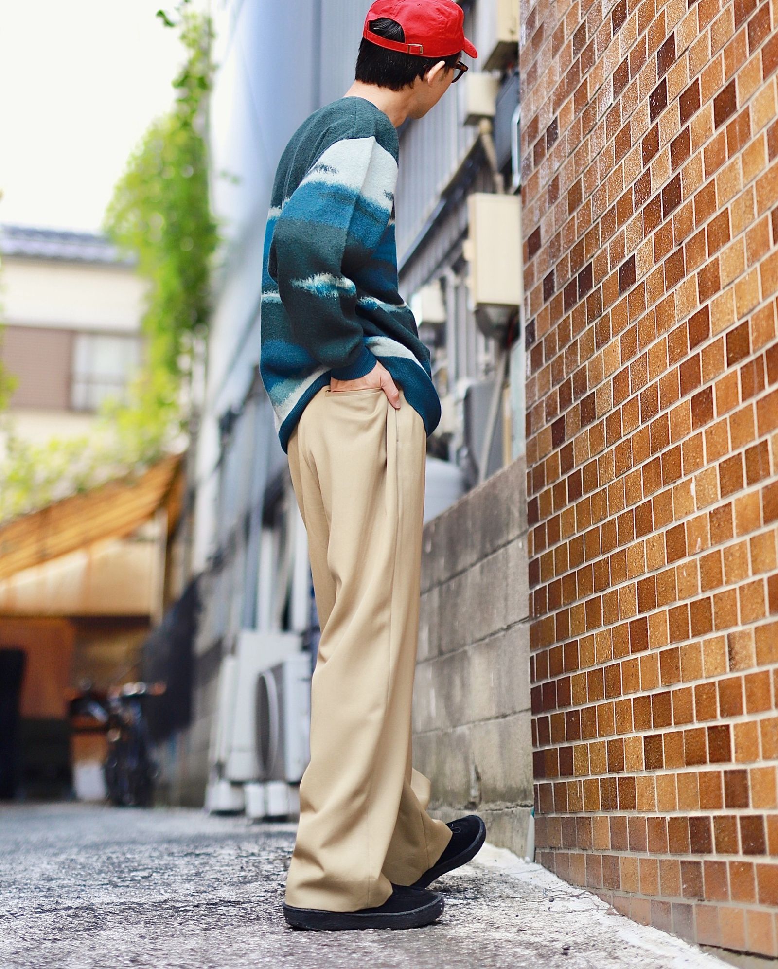 アプレッセ23AW パンツ Vintage Wool Trousers (23AAP-04-23H)BEIGE