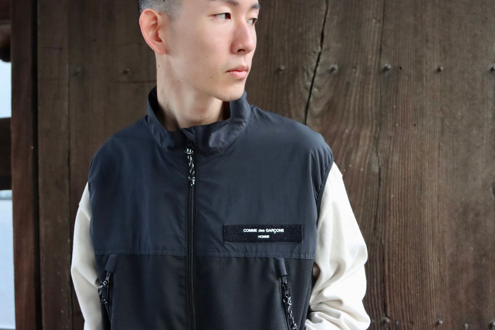 2022新商品 COMME ジップアップベスト 23SS HOMME GARCONS des ベスト