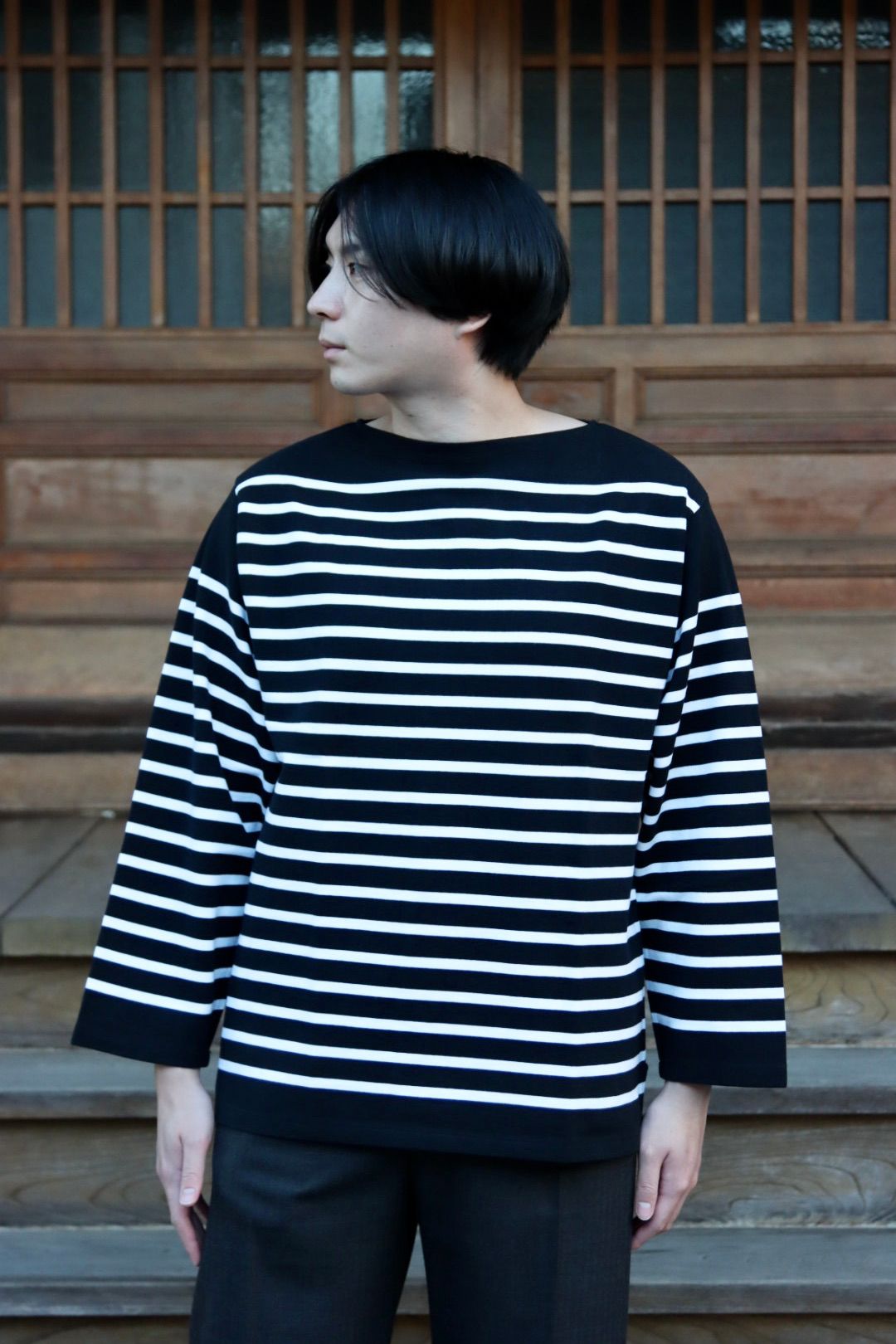 Ets.MATERIAUX French panel border(BLACK×WHITE)style.