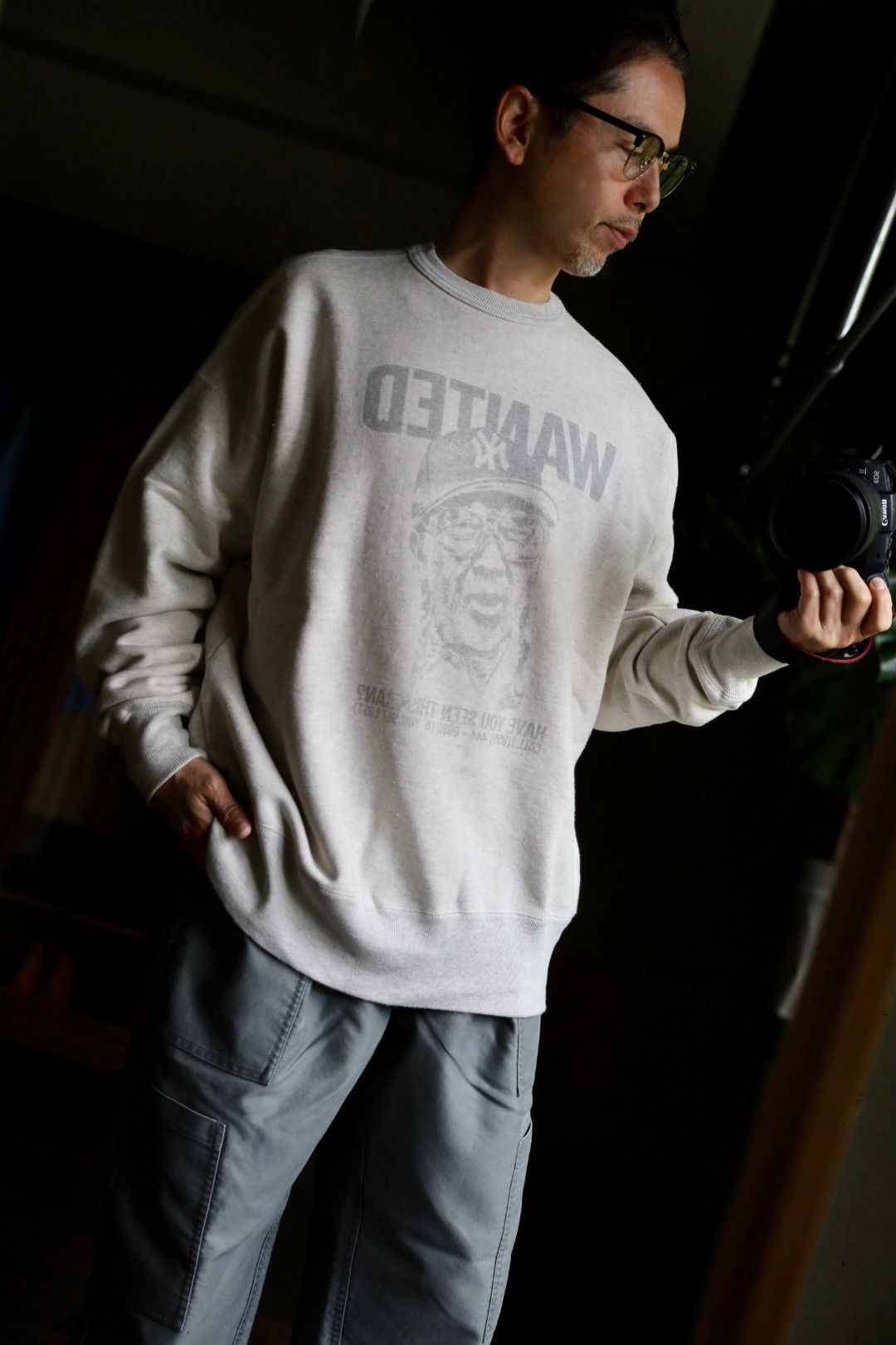 LASTMAN - LASTMAN 24AW ラストマン大久保篤志 PRINTED CREW