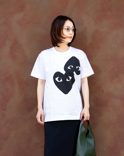 PLAY COMME des GARCONS  BLACK HEART Tシャツ style.2025.06.28