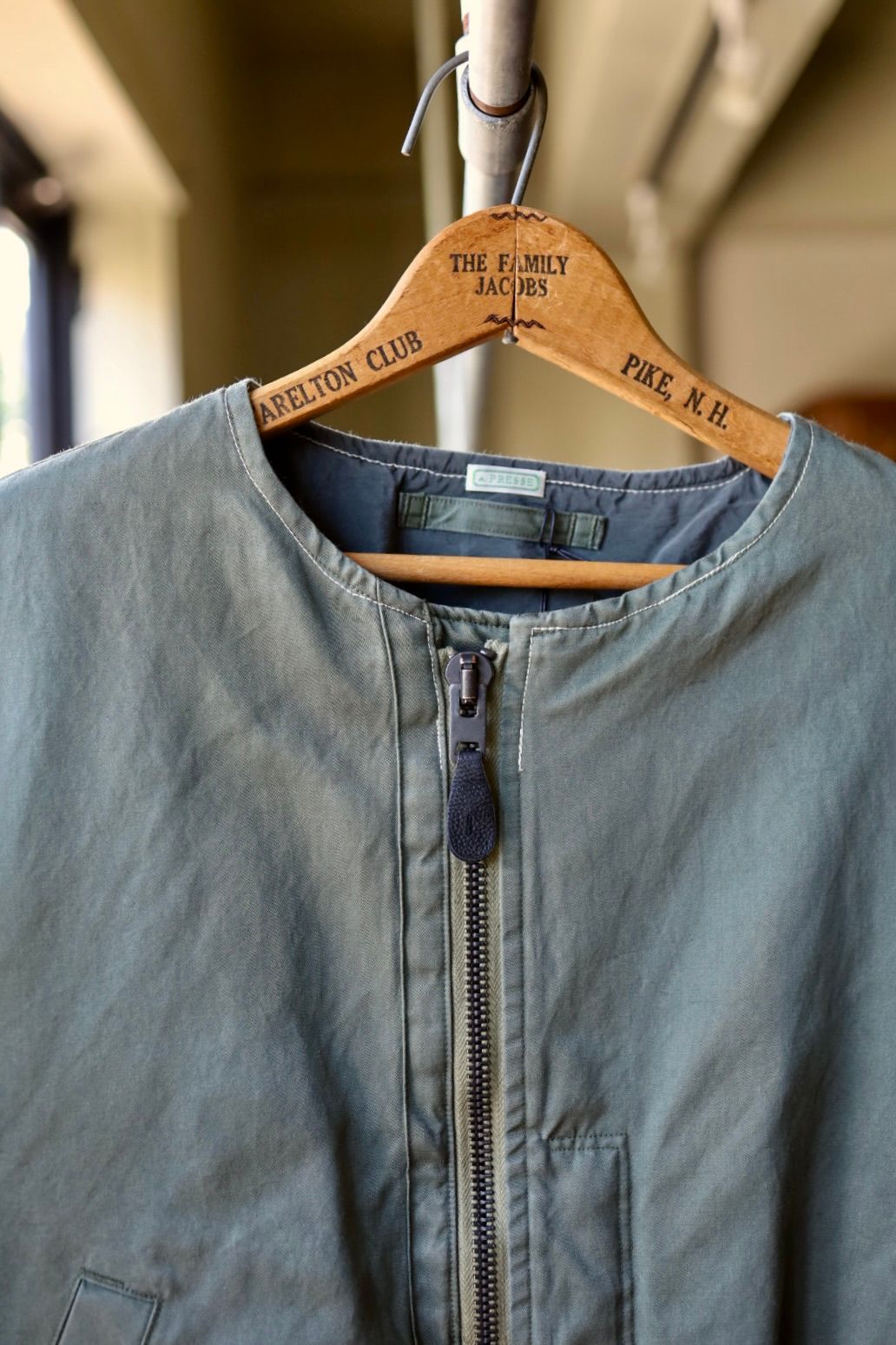 アプレッセ 2025 STYLE2 Vintage Silk Flight Custom Jacket(25AAP-01-28)SAGE☆10月25日(土)発売!