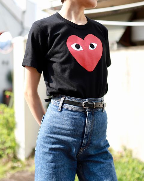 プレイコムデギャルソン RED HEART Tシャツstyle.2023.6.23