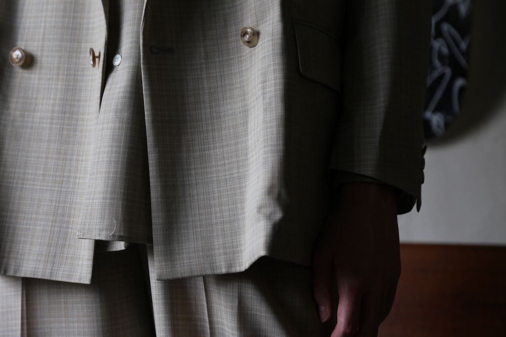 YOKE SIDE OPEN COUBLE-BREASTED JACKET(YK21SS0193J) style.2021.3.7.