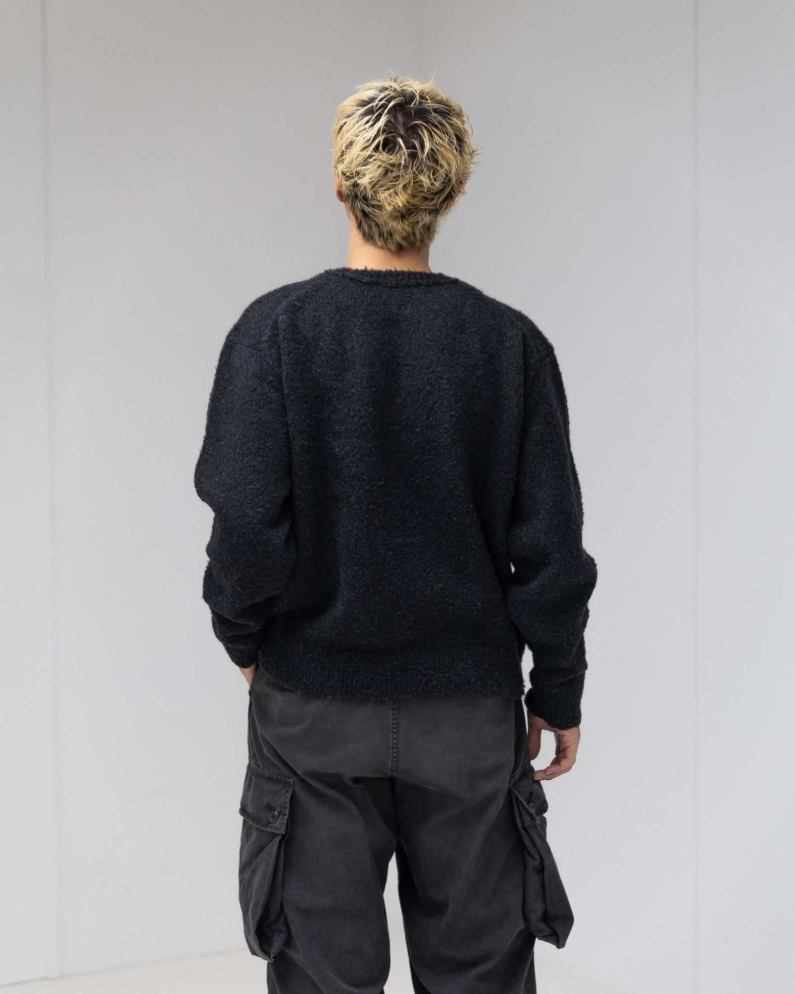 A.PRESSE Cashmere  Mole Yarn Pullover Sweater MARKスタイル