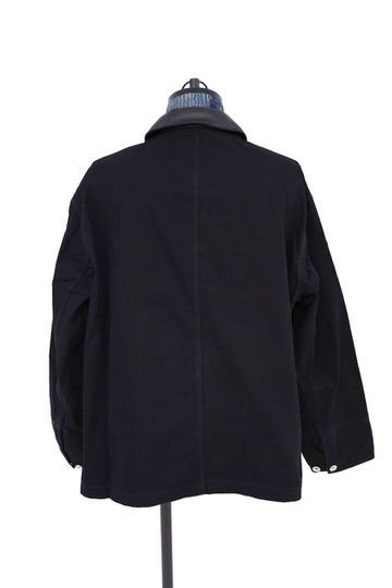 フレッシュサービス 26AW COTTON CANVAS LEATHER COLLAR WORK JACKET(FSC263-30032)BLACK☆9月5日(土)新作発売！