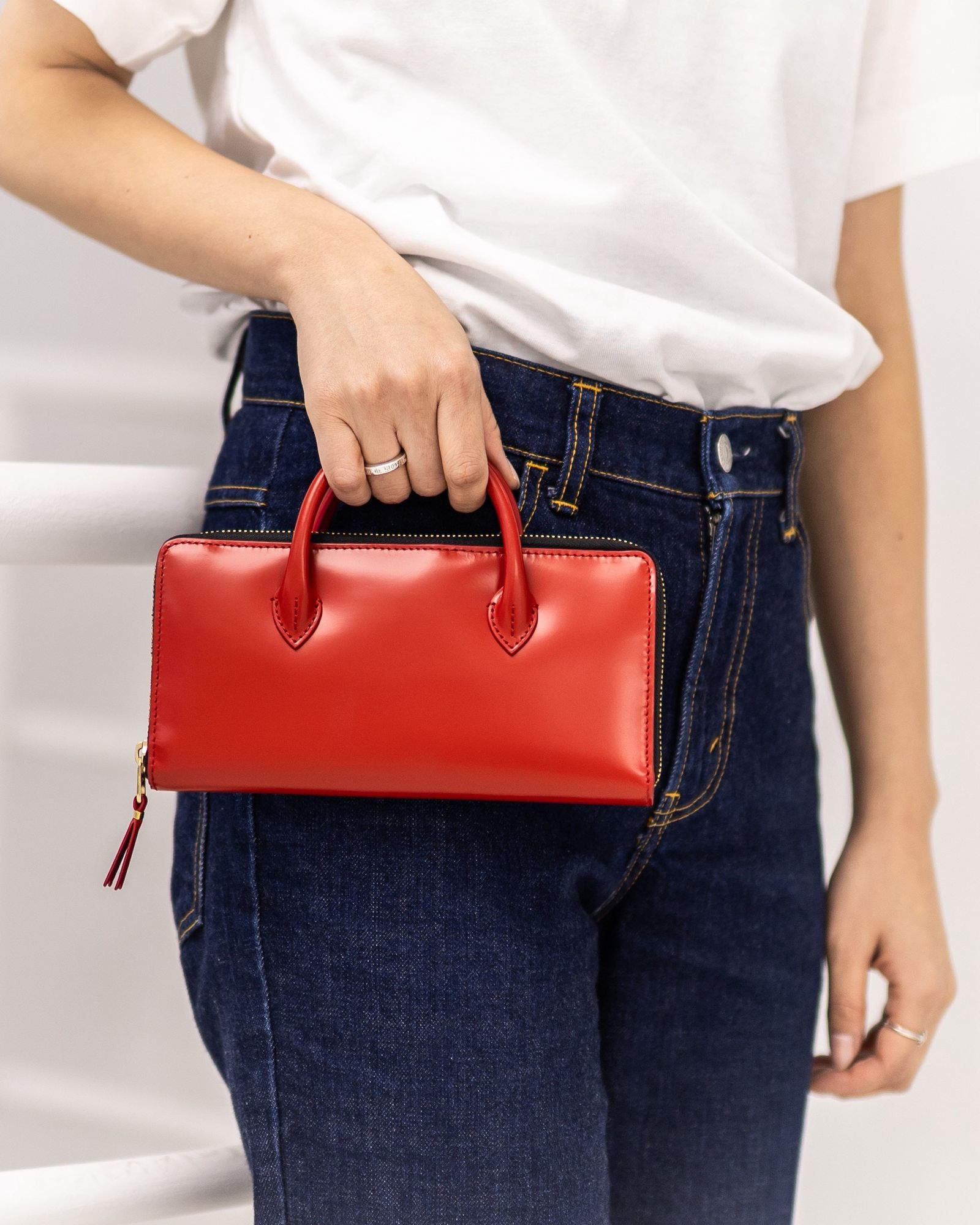 コムデギャルソン 財布 HANDELS BIFOLD ZIP LONG WALLET (8Z-U110-051)RED