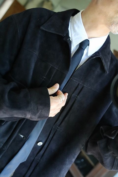 A.PRESSE 2025 STYLE2 Suede Leather 1st Type Jacketスタイル2025.6..28.