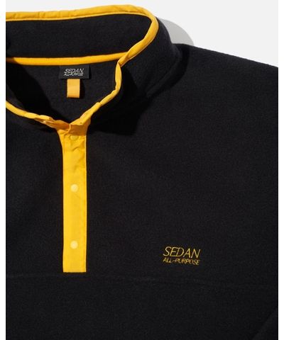 セダンオールパーパスFW23 Fleece Snap Pullover (SD23F-CT07)Black