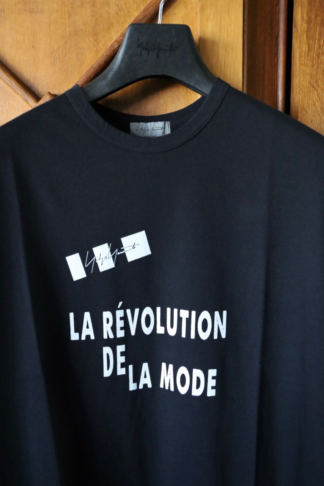 Yohji Yamamoto 26SS 半袖プリントTシャツ(HK-T77-985)BLACK★新作発売！