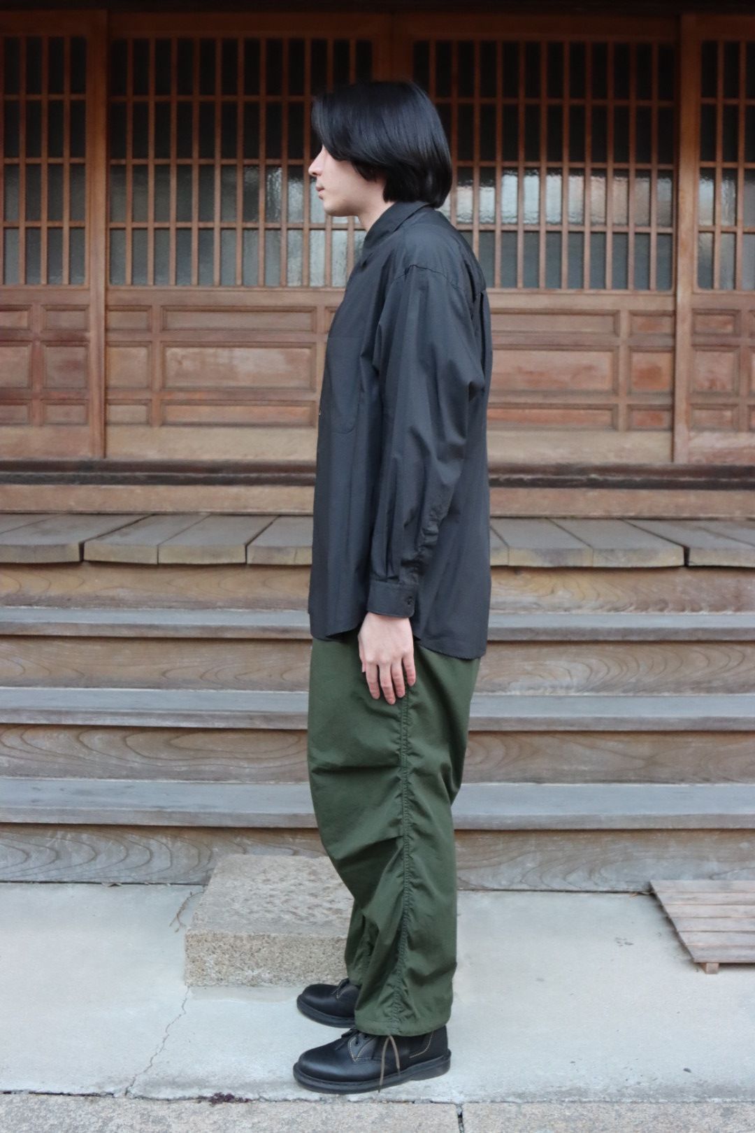 トップス Graphpaper Regular Collar Shirt Graphpaper 22SS Broad L/S Oversized Regular Collar Shirt