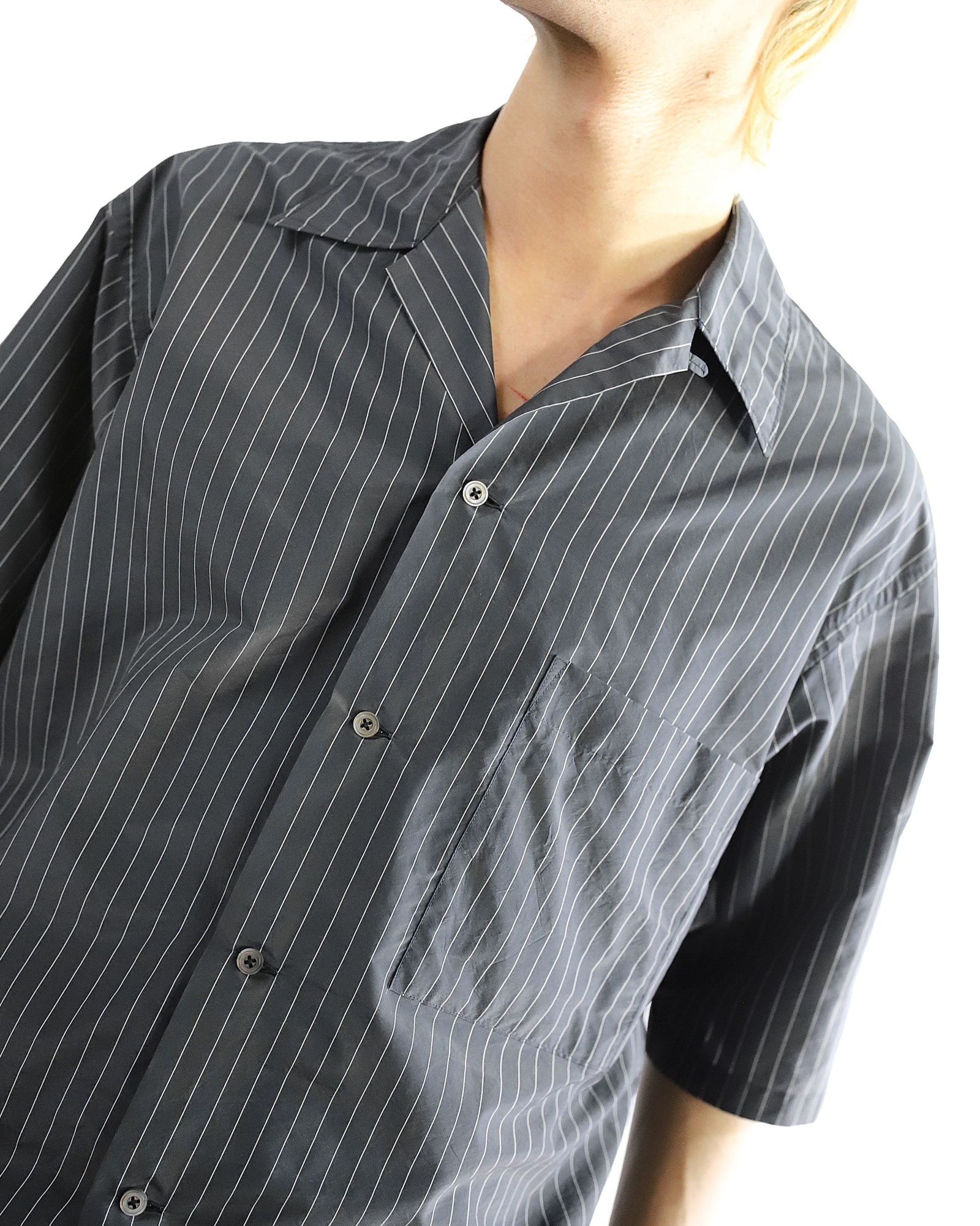 YOKE 24SS 新作 NYLON STRIPE WIDE SHIRT SET UP style 2024.5.5 YOKE 24SS 新作 NYLON STRIPE WIDE SHIRT SET UP style 2024.5.5