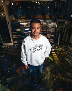 セントマイケル25SS BJ_CREW NECK SWEAT(SM-HR8-0000-C38)WHITE☆2月8日(土)発売！