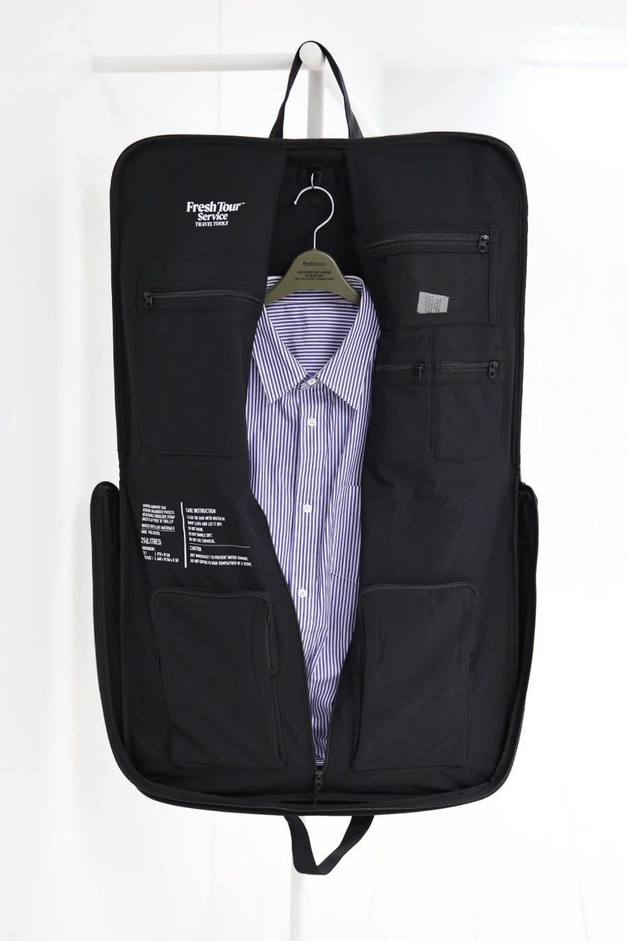 フレッシュサービス MULTI POCKET GARMENT BAG(FSP253-90065B)BLACK