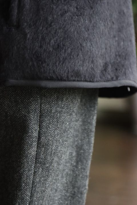blurhms 22FW Cotton Silk Fleece ZIP Jacketスタイル.2022.9.25.