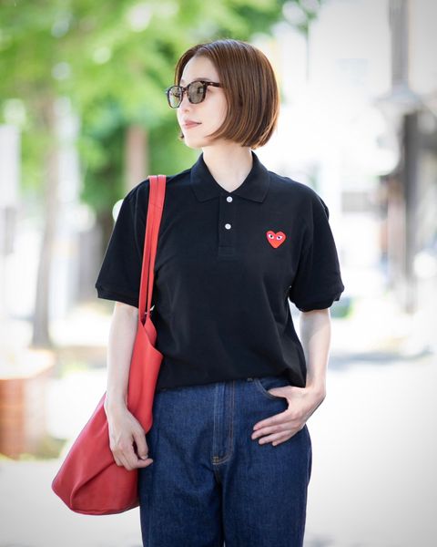 PLAY COMME des GARCONS ポロシャツstyle.2024.06.18
