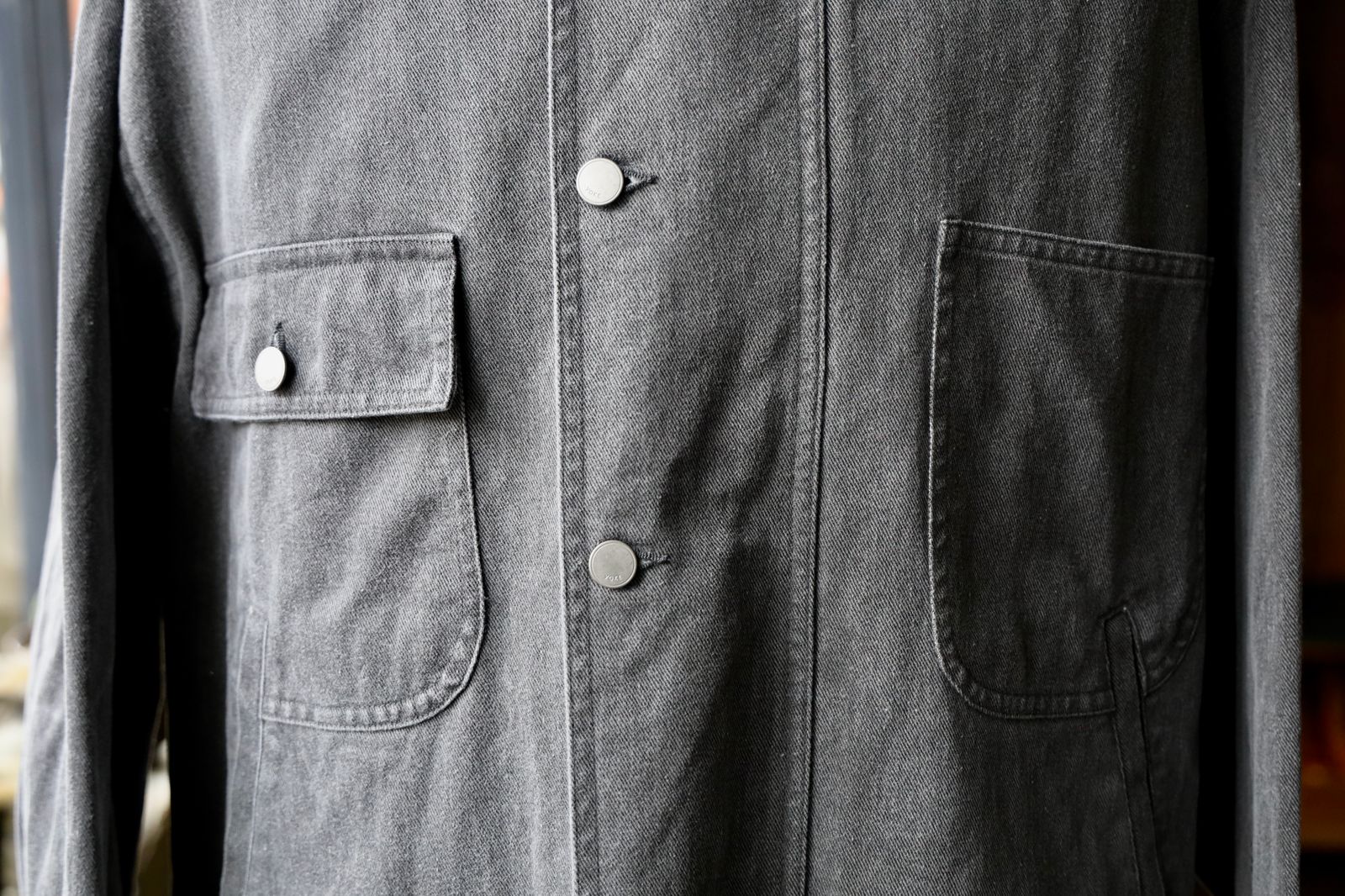 ヨーク25SS カバーオールCOTTON CUT-OFF COVERALL JACKET(YK25SS0925B)GRAY