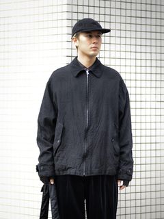 コムデギャルソンオム ウールサージ縮絨ジップアップブルゾン(HR-J018-051)BLACK☆10月2日(金)発売！