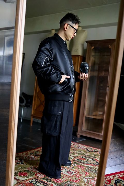 COMME des GARCONS HOMME 綿ウールアーミーサージパンツスタイル2025.11.25.