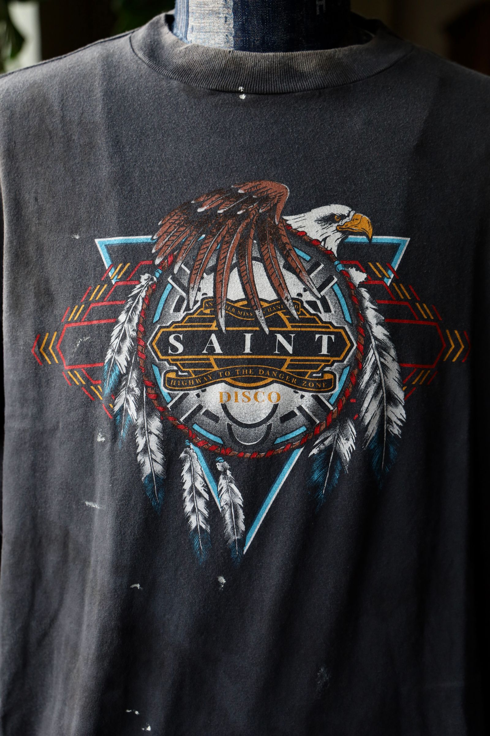 セントマイケル25SS SAINT DISCO ML_LS TEE(SM-HR8-0000-C40)BLACK