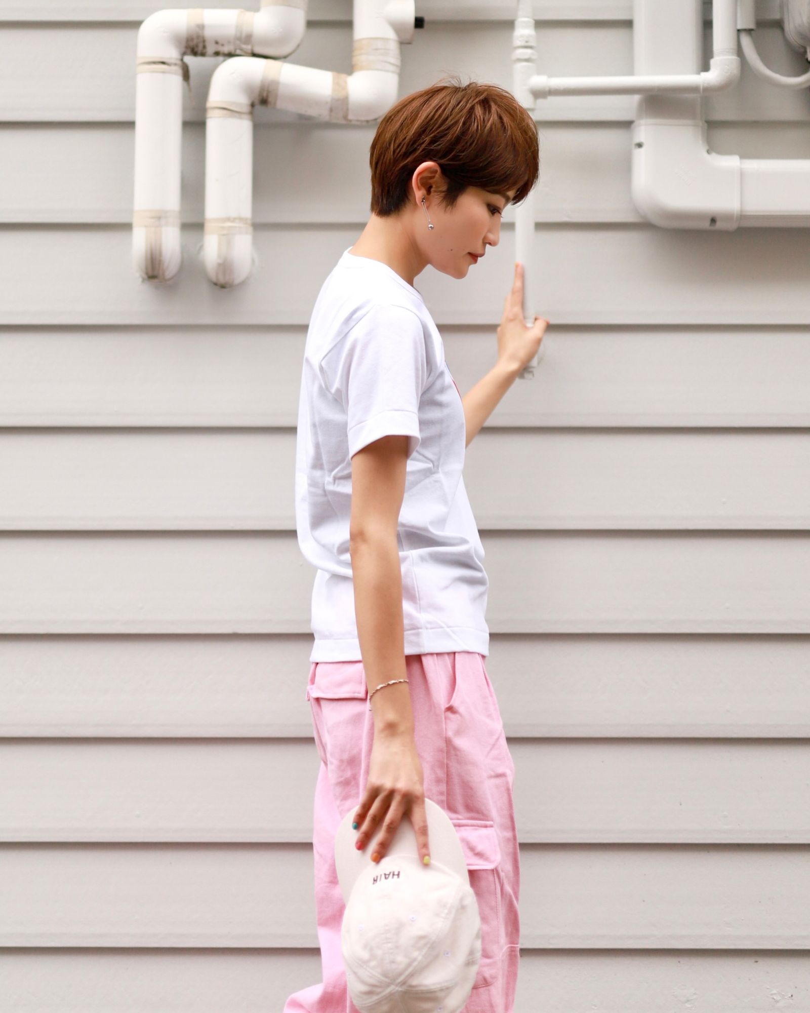 PLAY COMME des GARCONS REDハート With Blue Eyes Tシャツstyle.2023.6.8