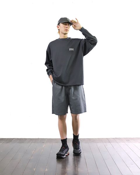 VIBTEX for FreshService 24SS  L/S CREW NECK TEE(GRAY) style 2024.5.17