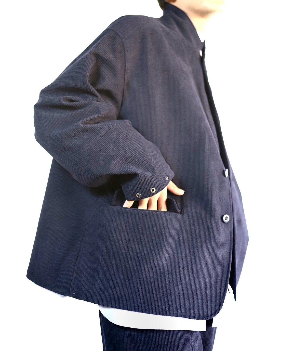 FreshService DRY CORDUROY JACKET"NAVY"スタイル