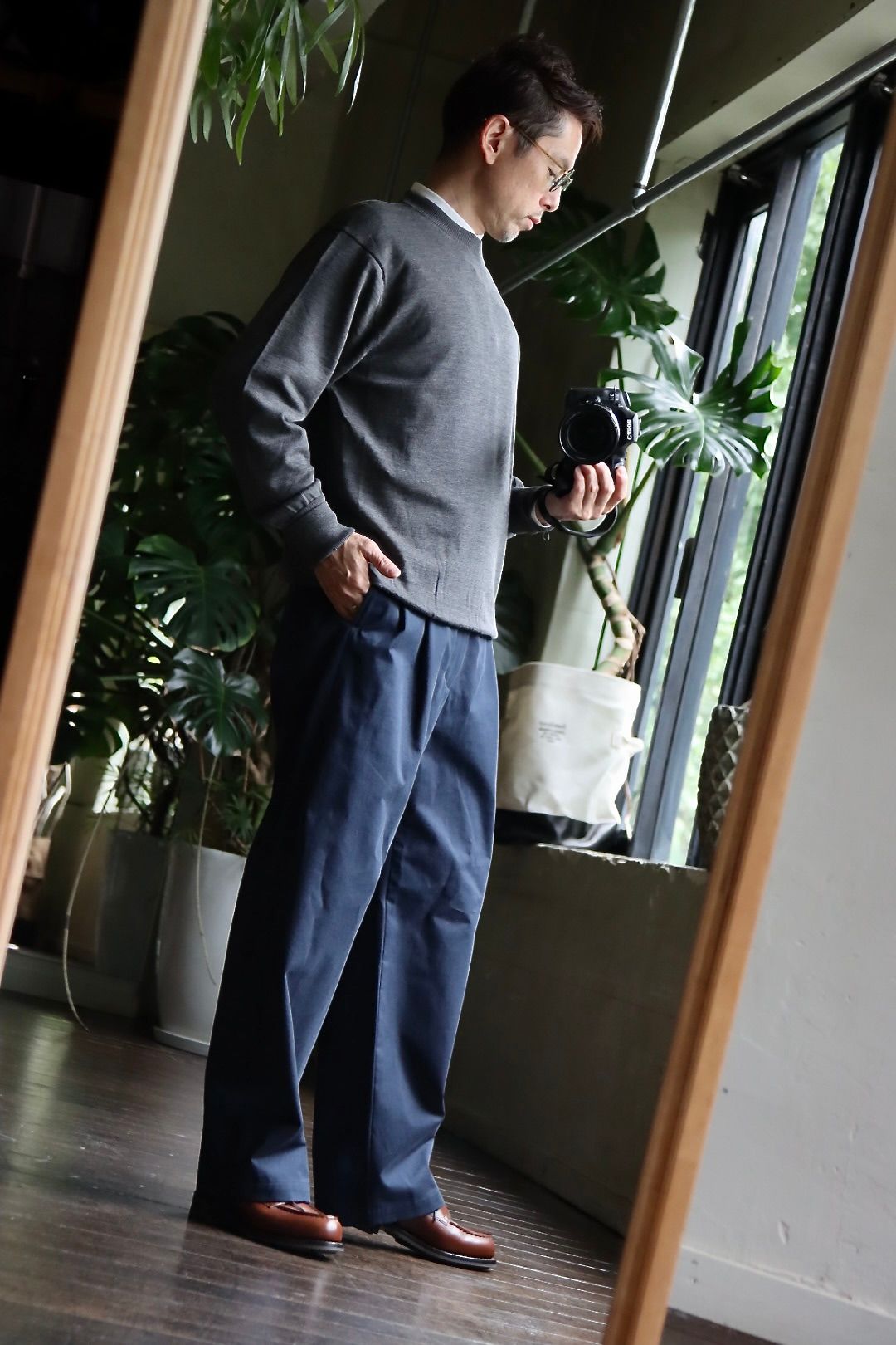 A.PRESSE - アプレッセ23SSチノ Chino Trousers (23SAP-04-15H)NAVY☆2 ...