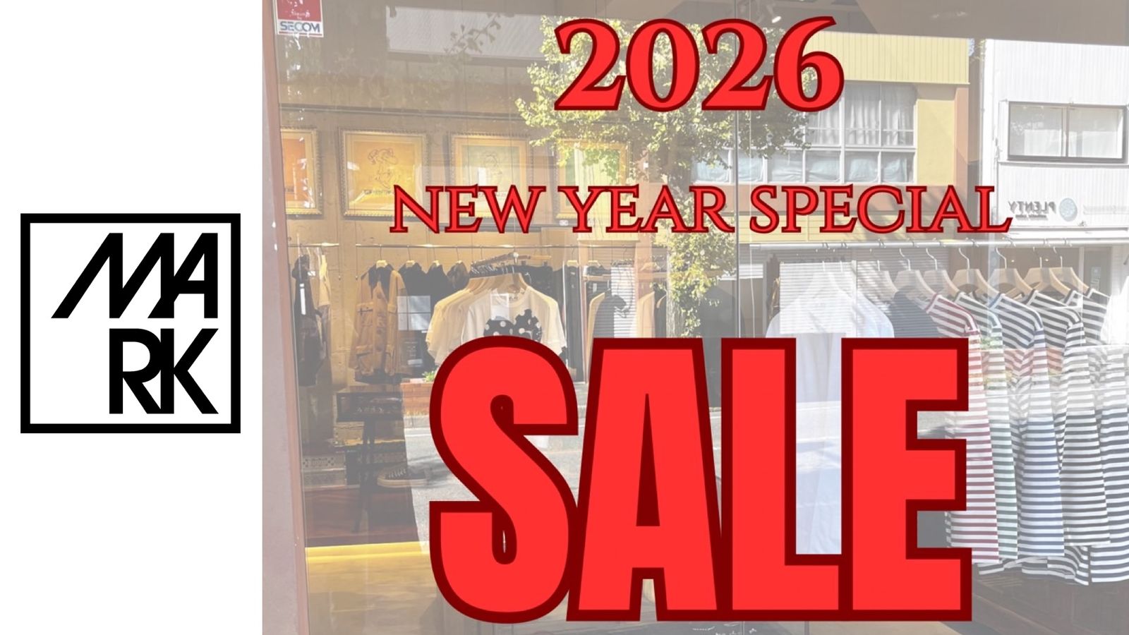 "NEW YEAR SPECIAL SALE"1月2日(金)11:00開催！