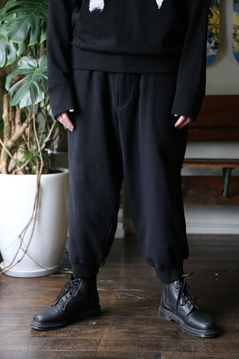 yohji yamamoto 裾リブパンツ(HX-T10-074) style.2021.8.24 | 1865 | mark