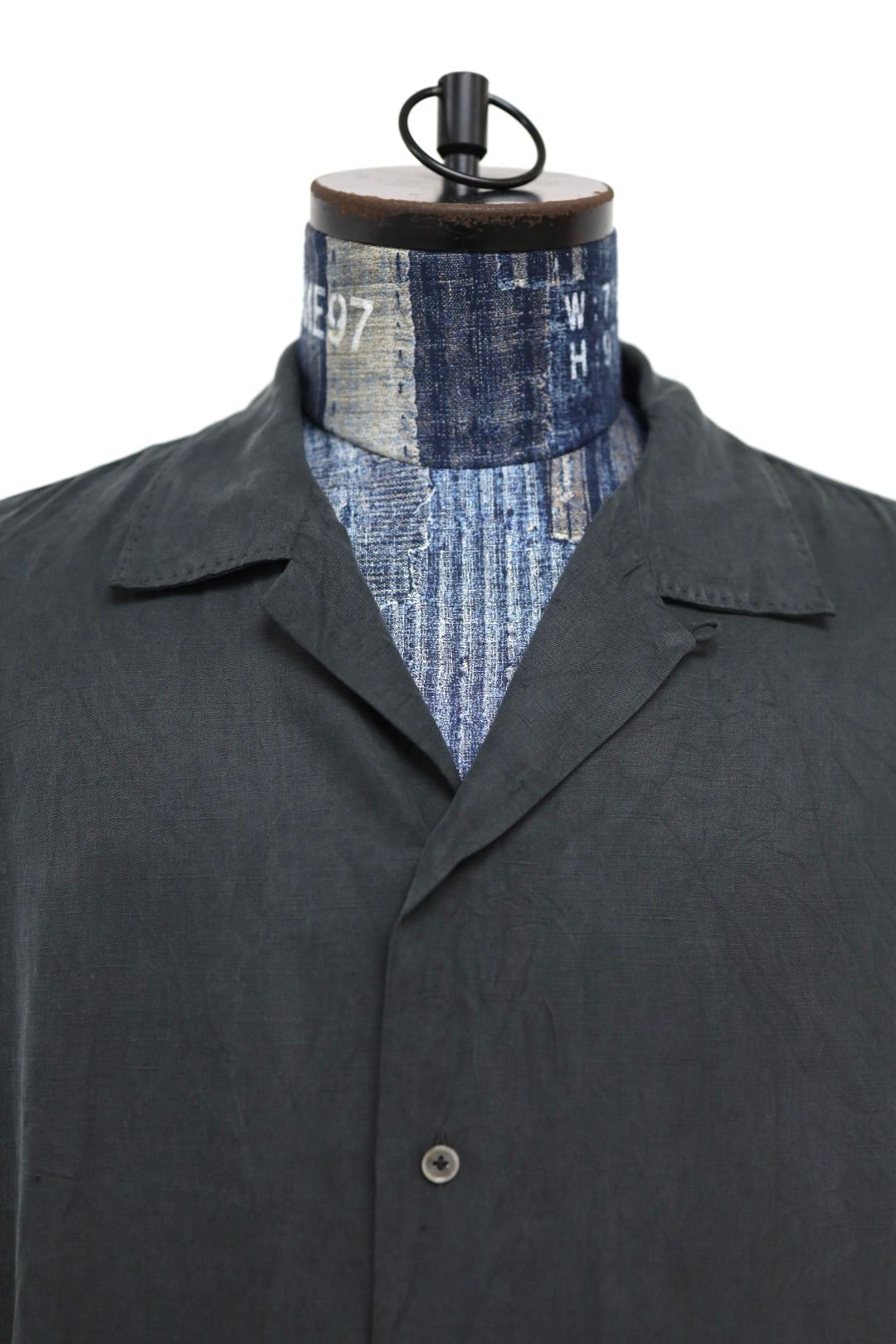 アプレッセ 2026 STYLE1  Vintage Silk Linen S/S Open Collar Shirts(26SAP-02-09)BLACK☆4月11日(土)発売！