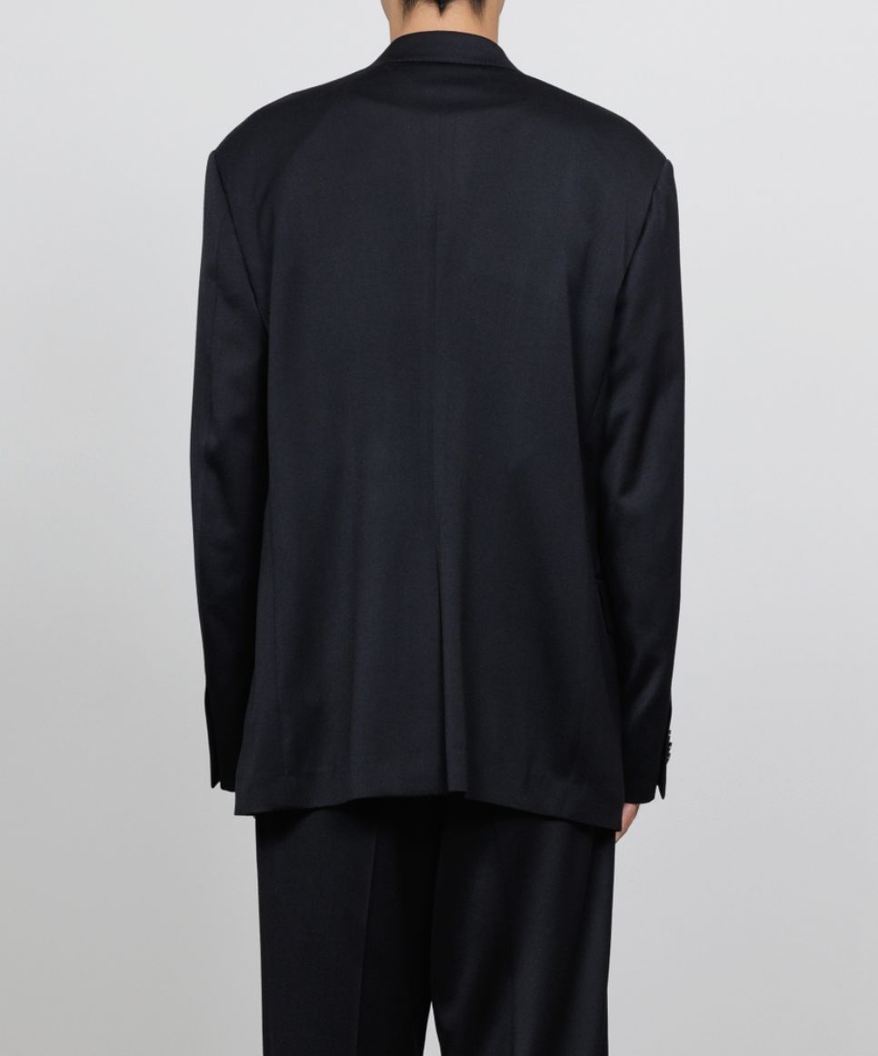 マーカウェア 26SS スーパー200sウールサテン / ギヨームジャケット(A26A13JK01C)BLACK☆新作発売！