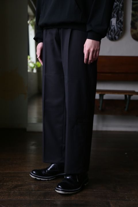 MATSUFUJI Modified Farmers Trousers(M211-0401)"BLACK" style.2021.1.22.