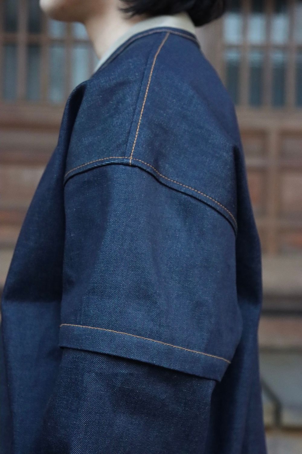 SEEALL ZIP PULLOVER JACKET,DOUBLE WAIST BELT PANTS set up style. 2022.03.17.