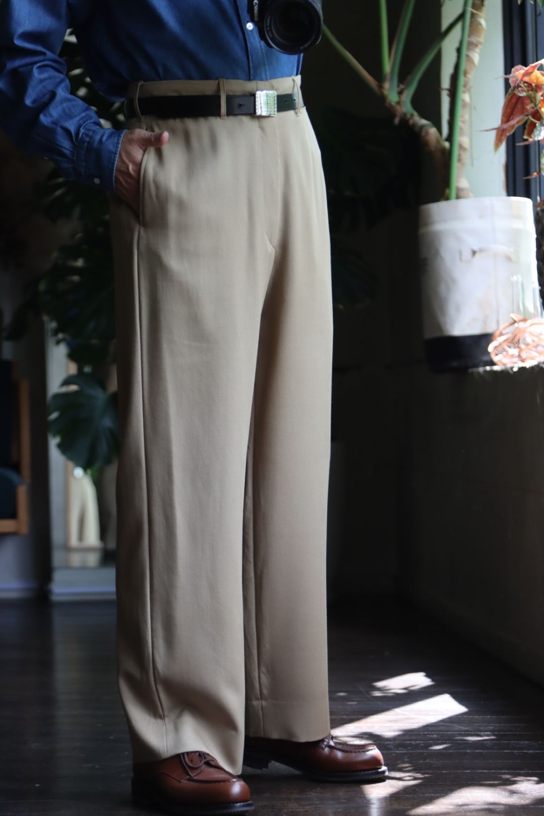 A.PRESSE Vintage Wool Trousersスタイル