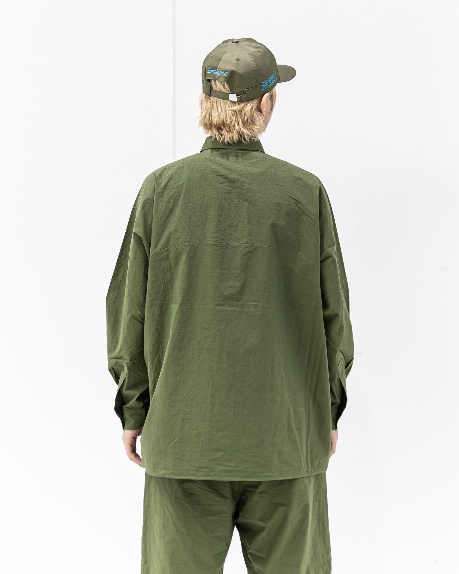 FreshService CRISP COTTON ANORAK L/S SHIRT (KHAKI) 新作発売！