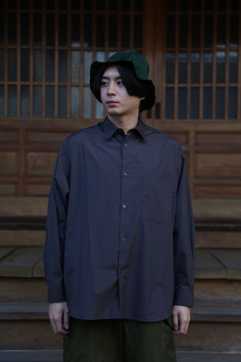 Broad L/S Oversized Regular Collar Shirt"C.GRAY"Style.2020.1.17.