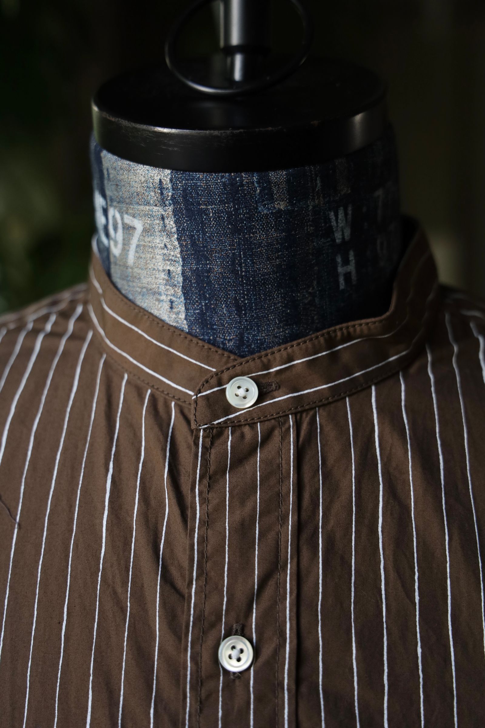 S.F.C 24FW エスエフシー NO COLLAR SFC SHIRT(SFCEW24S03)Brown☆9月21日(土)発売！