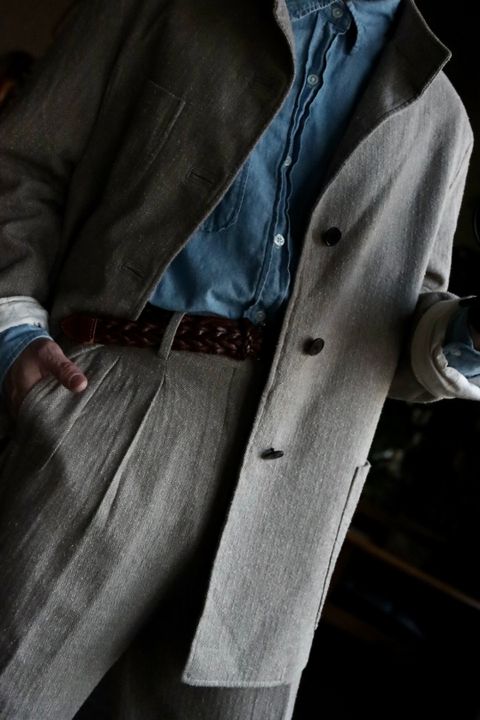 A.PRESSE 23SS Hunting Jacket & Herringbone Trousersスタイル.2023.3.5.