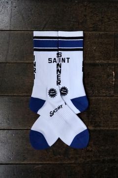 セントマイケル25SS SAINT SINNER SOCKS (SM-HR8-0000-108)BLUE