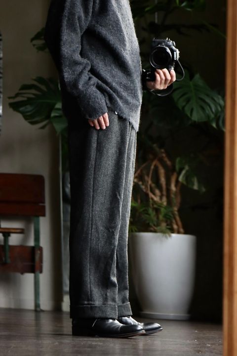 blurhms 22FW Wool Alpaka Napping Knitスタイル.2022.9.25.