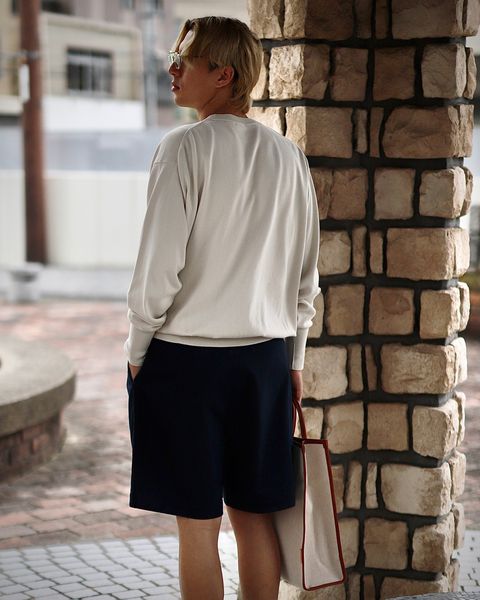 A.PRESSE 23SS Cotton Knit L/S T-Shirtスタイル