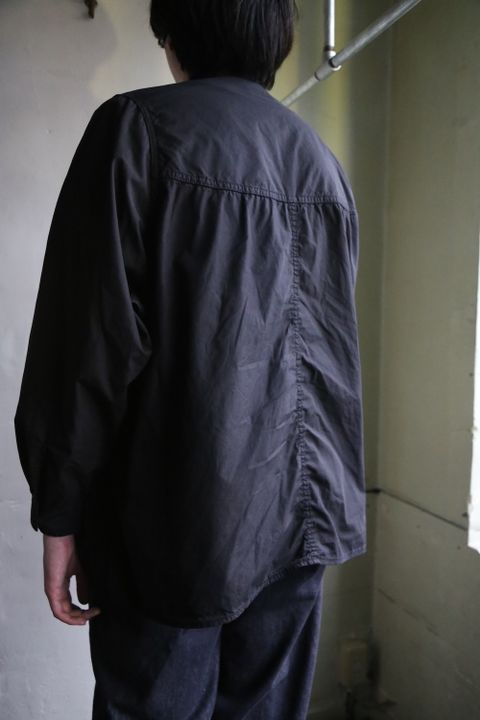 Graphpaper Garment Dyed Poplin Umbrella Yoke Shirt(GM211-50032) style.2021.1.24.