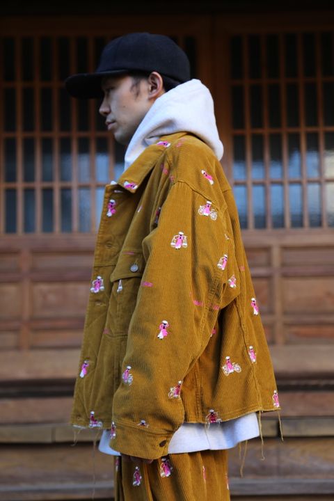 doublet VETNAM EMBROIDERY COURDUROY SET UP"YELLOW"Style.2020.12.28.
